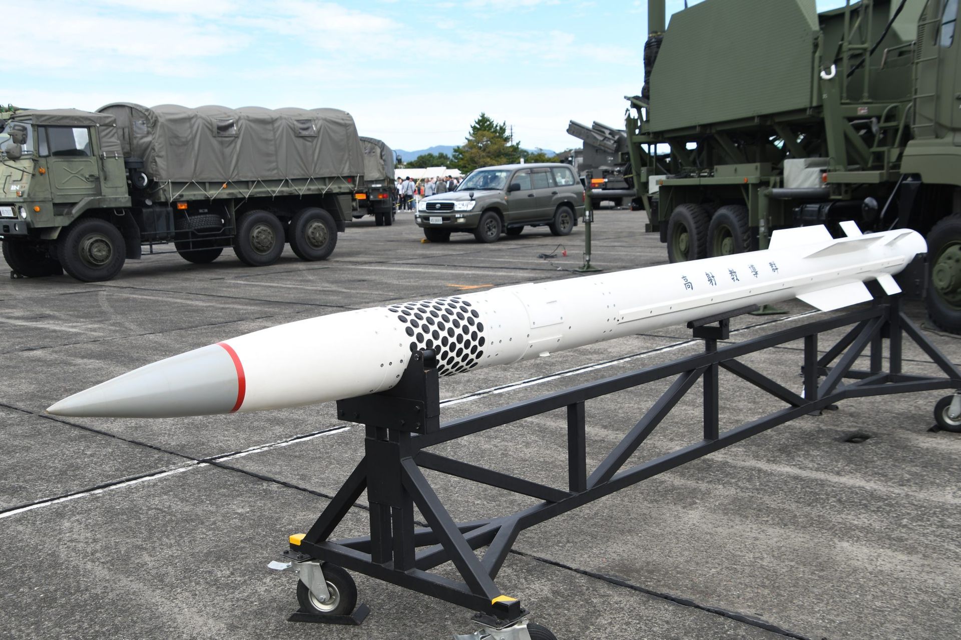 Ракета MIM-104F зенітно-ракетного комплексу Patriot Повітряних сил самооборони Японії. Фото: Hunini