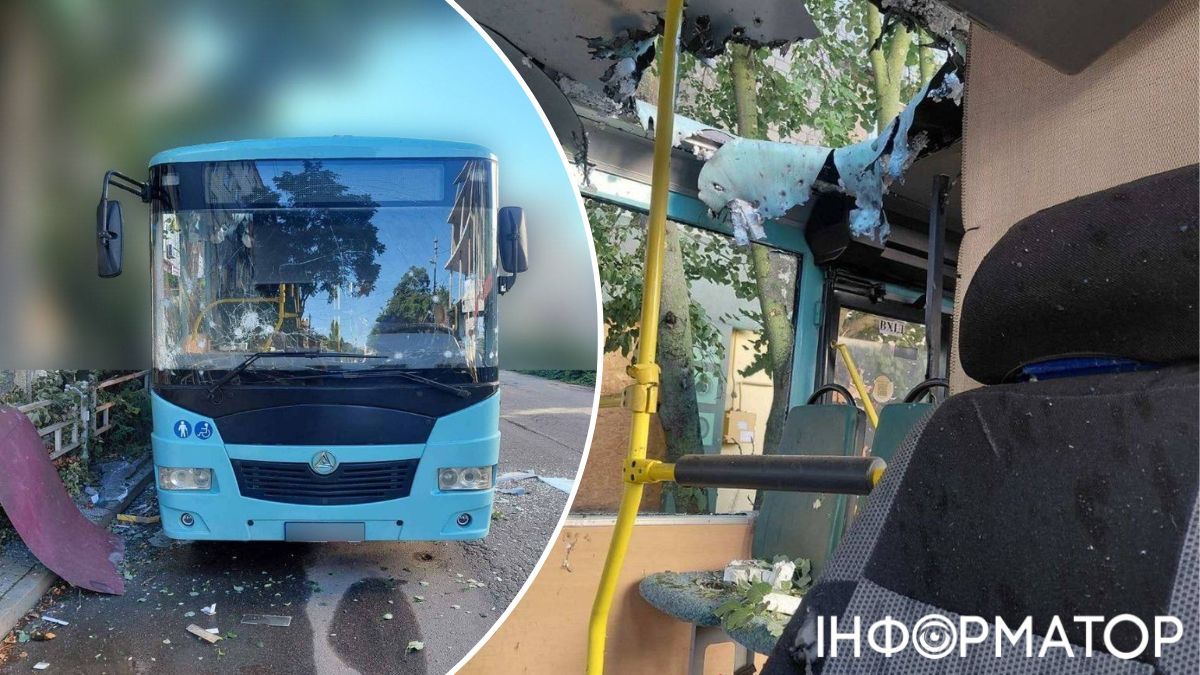 Дрон РФ атаковал маршрутку в центре Херсона – есть пострадавшие