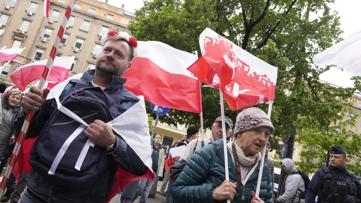 Протесты против мигрантов в Польше