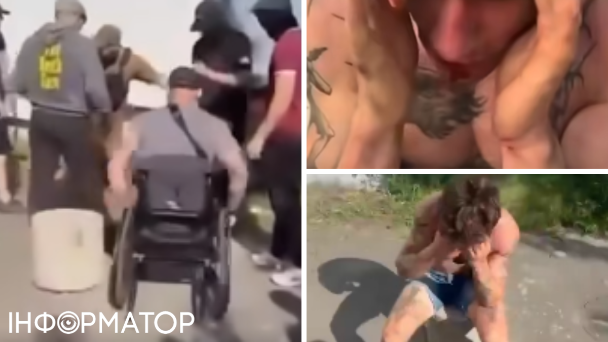 Біля десяти чоловіків відгамселили серед білого дня одного за образи ЗСУ Біля десяти чоловіків відгамселили серед білого дня одного за образи ЗСУ
