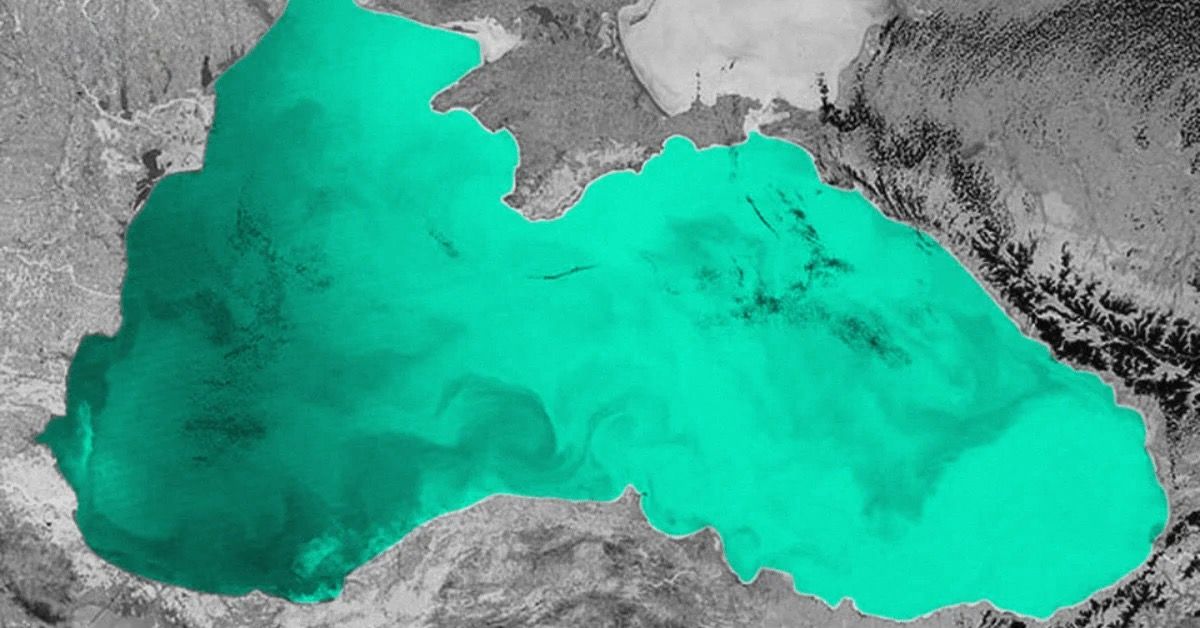 Чорне море з космосу заразз