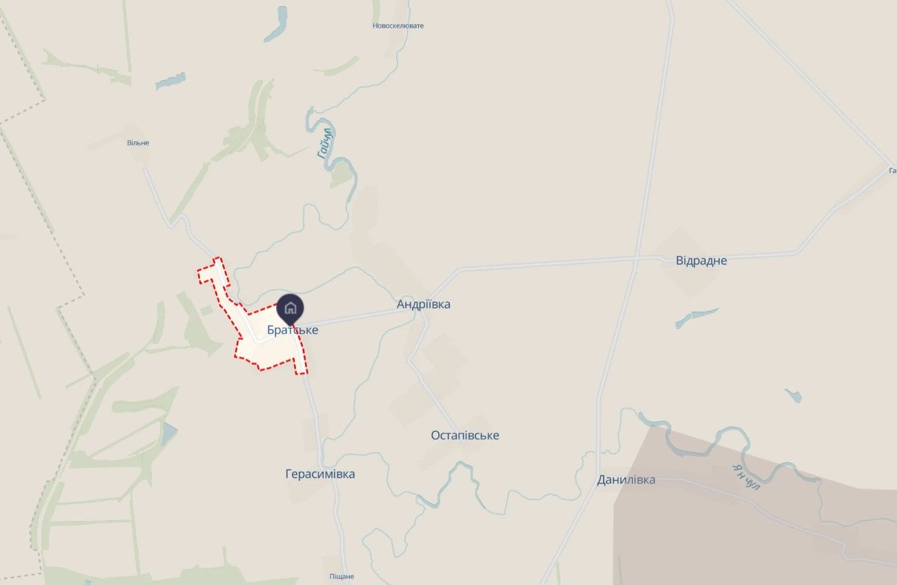 Село Свободное, расположенное северо-западнее Братского, остается под контролем Сил обороны Украины Село Свободное, расположенное северо-западнее Братского, остается под контролем Сил обороны Украины
