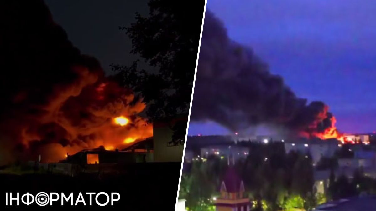 Під Санкт-Петербургом спалахнула масштабна пожежа на індустріальному парку