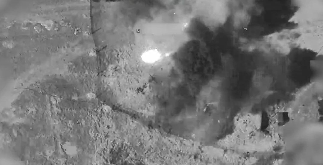 Девятый раунд жестких ударов США по Ирану, скриншот с видео Девятый раунд жестких ударов США по Ирану, скриншот с видео