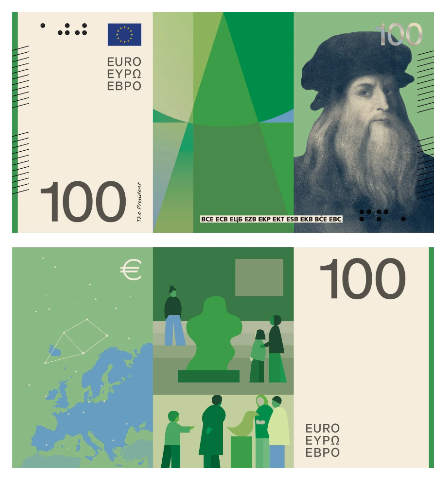 100 євро - Леонардо да Вінчі 100 євро - Леонардо да Вінчі