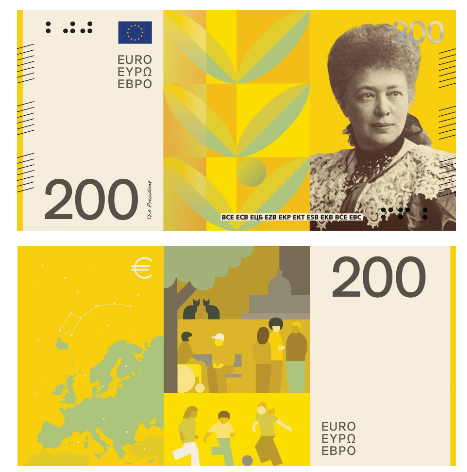 200 євро - Берта фон Зутнер, лауреатка Нобелівської премії миру 200 євро - Берта фон Зутнер, лауреатка Нобелівської премії миру