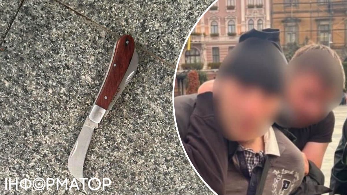 У Львові чоловік із ножем та у балаклаві увірвався на акцію за повернення Федорова до Міноборони - що сталося