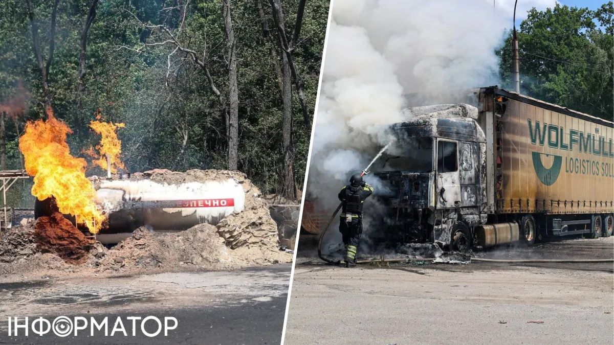 Повторна атака дрона на АЗС у Харкові