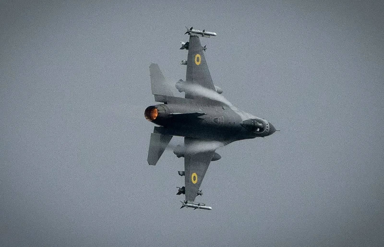 Украинский F-16. Фото: Воздушные силы Украины