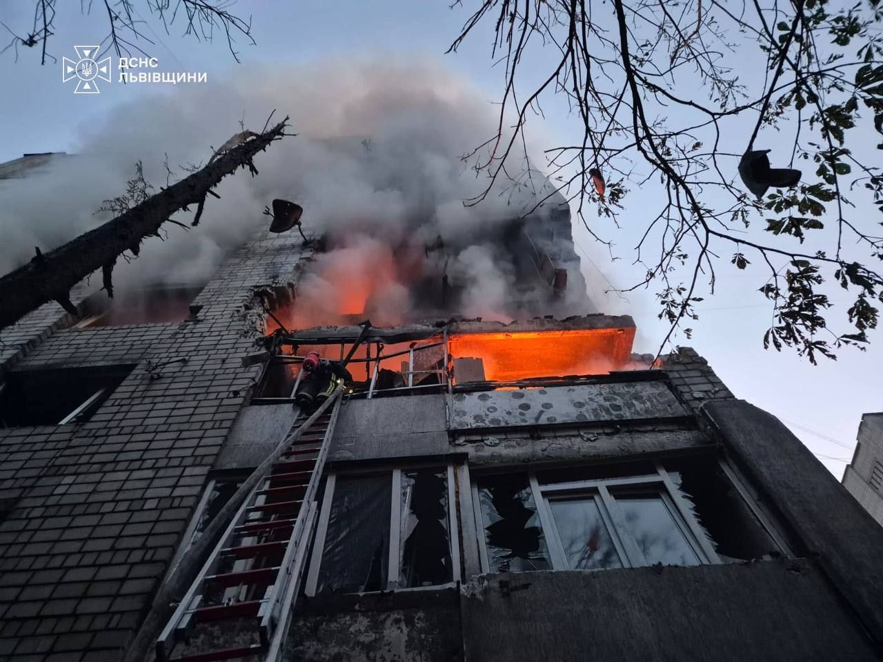 Пожар во Львове