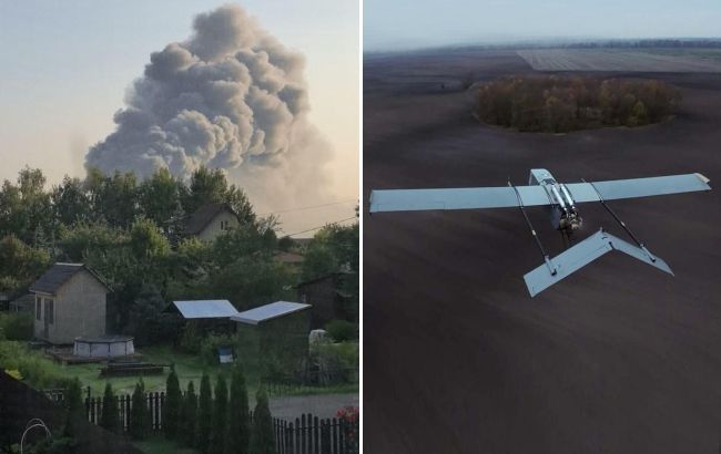 Фото: дрони FP-1 уражають важливі склади росіян