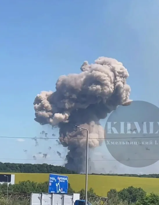 Взрывы на полигоне под Хмельницким раздались 31 июля Взрывы на полигоне под Хмельницким