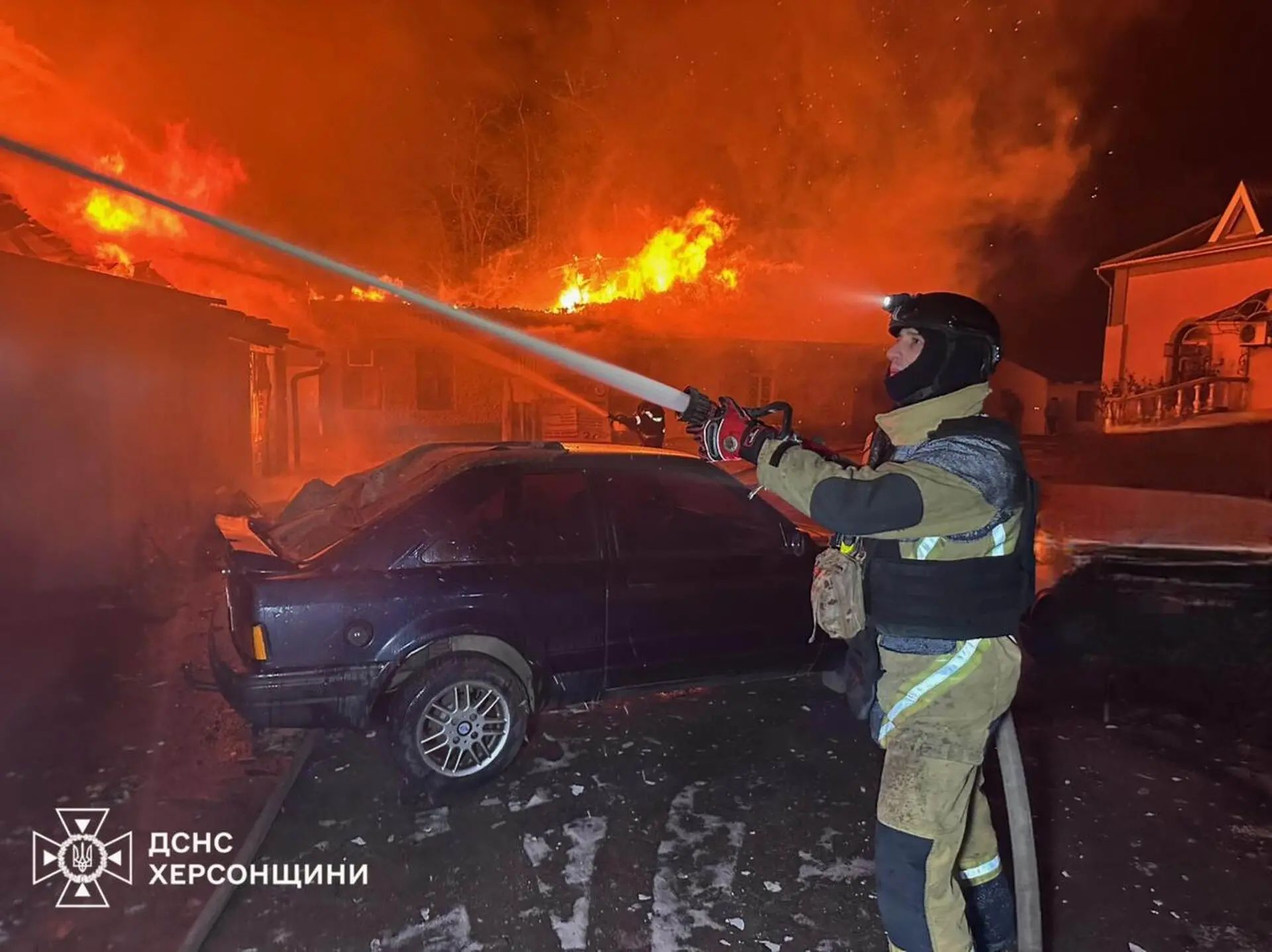 Последствия обстрелов Херсона