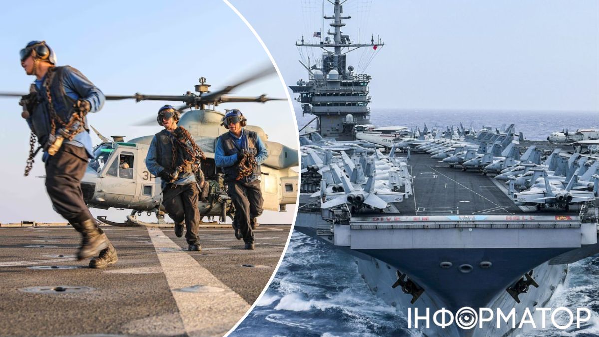 есмінець США море