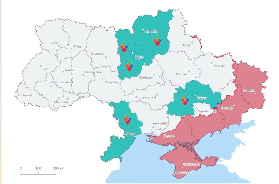 Програма діє у Києві, Київській, Чернігівській, Дніпропетровській та Одеській областях Програма діє у Києві, Київській, Чернігівській, Дніпропетровській та Одеській областях