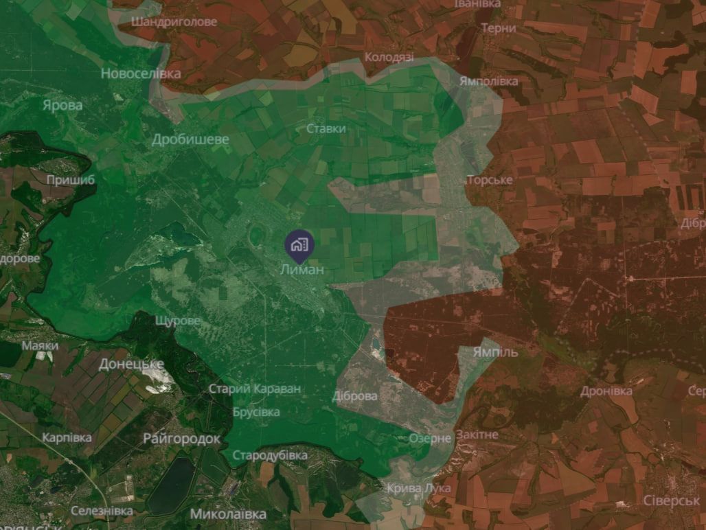 Ситуация возле Лимана на 11 августа 2026 года Ситуация возле Лимана на 11 августа 2026 года