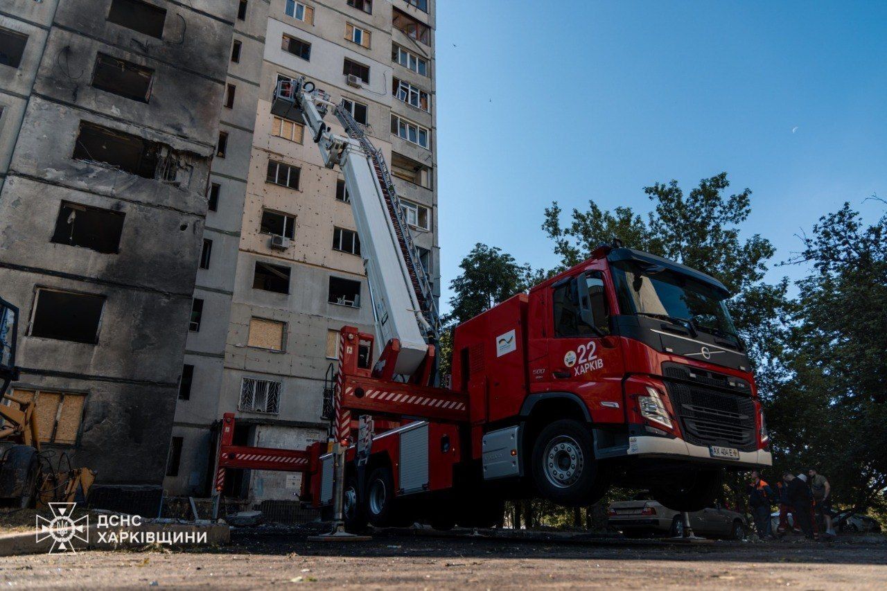 Наслідки одного з ударів по Харкову Наслідки одного з ударів по Харкову