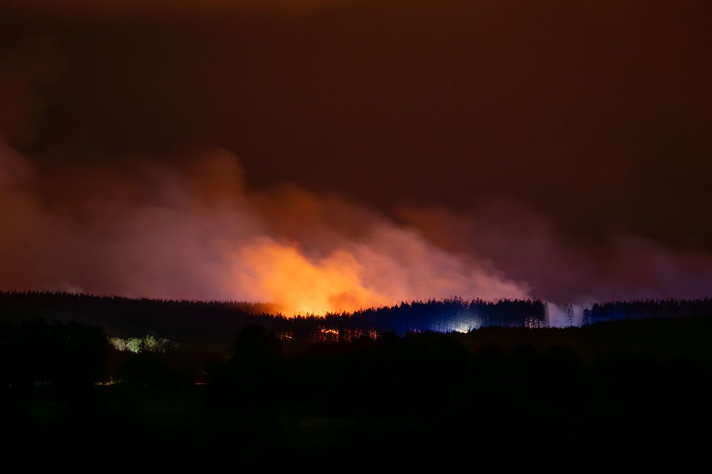Пожар из Бельгии надвигается на Германию. Фото: Getty Images Пожар из Бельгии надвигается на Германию. Фото: Getty Images
