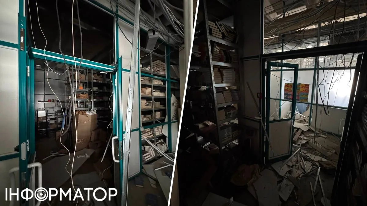 Через російську атаку на Київ пошкоджено офіси видавництв Наш Формат і Лабораторія