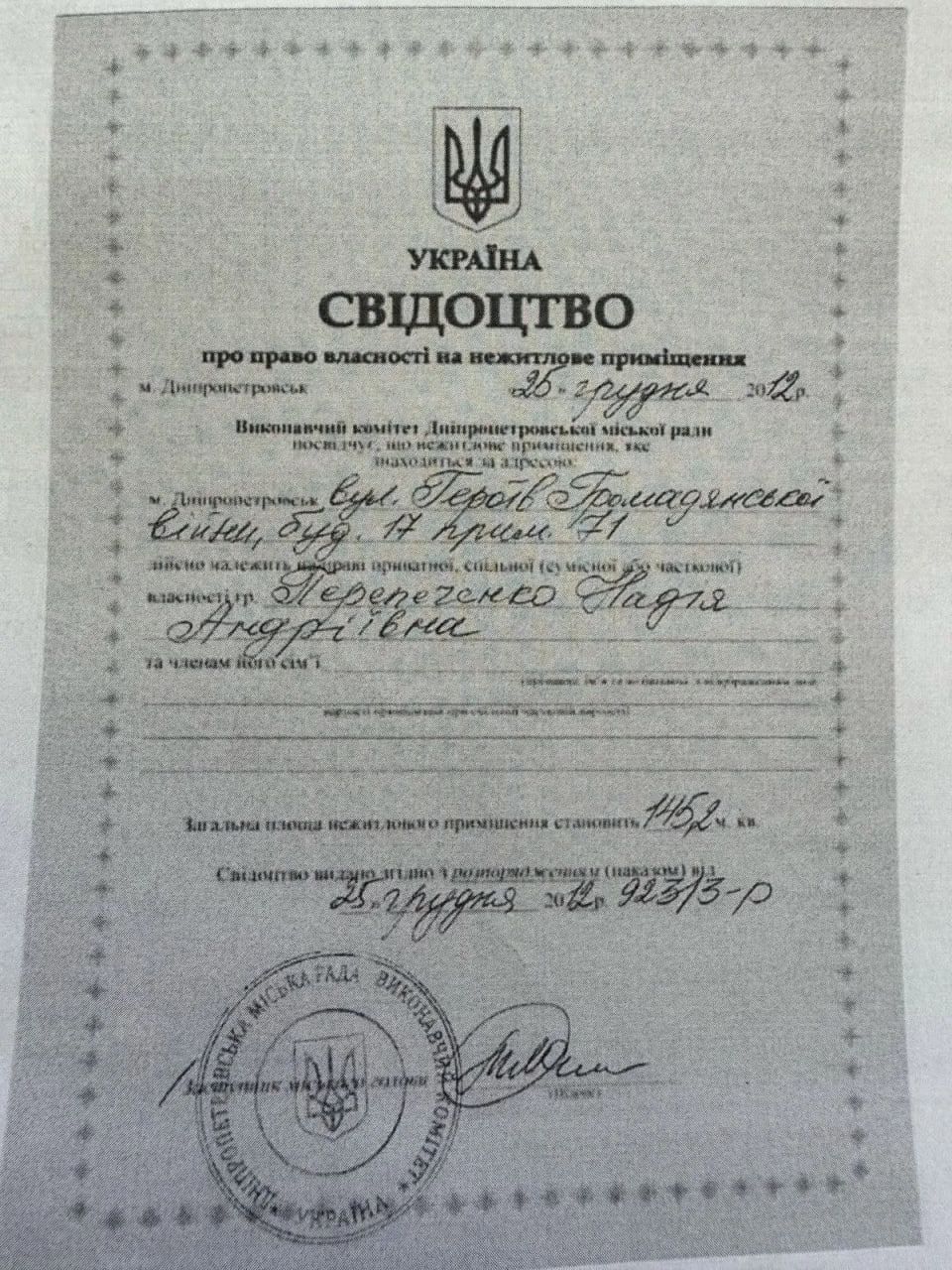 свидетельство о праве собственности свидетельство о праве собственности