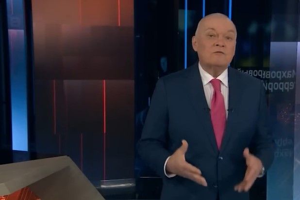 Пропагандист Киселев в эфире, скриншот с видео