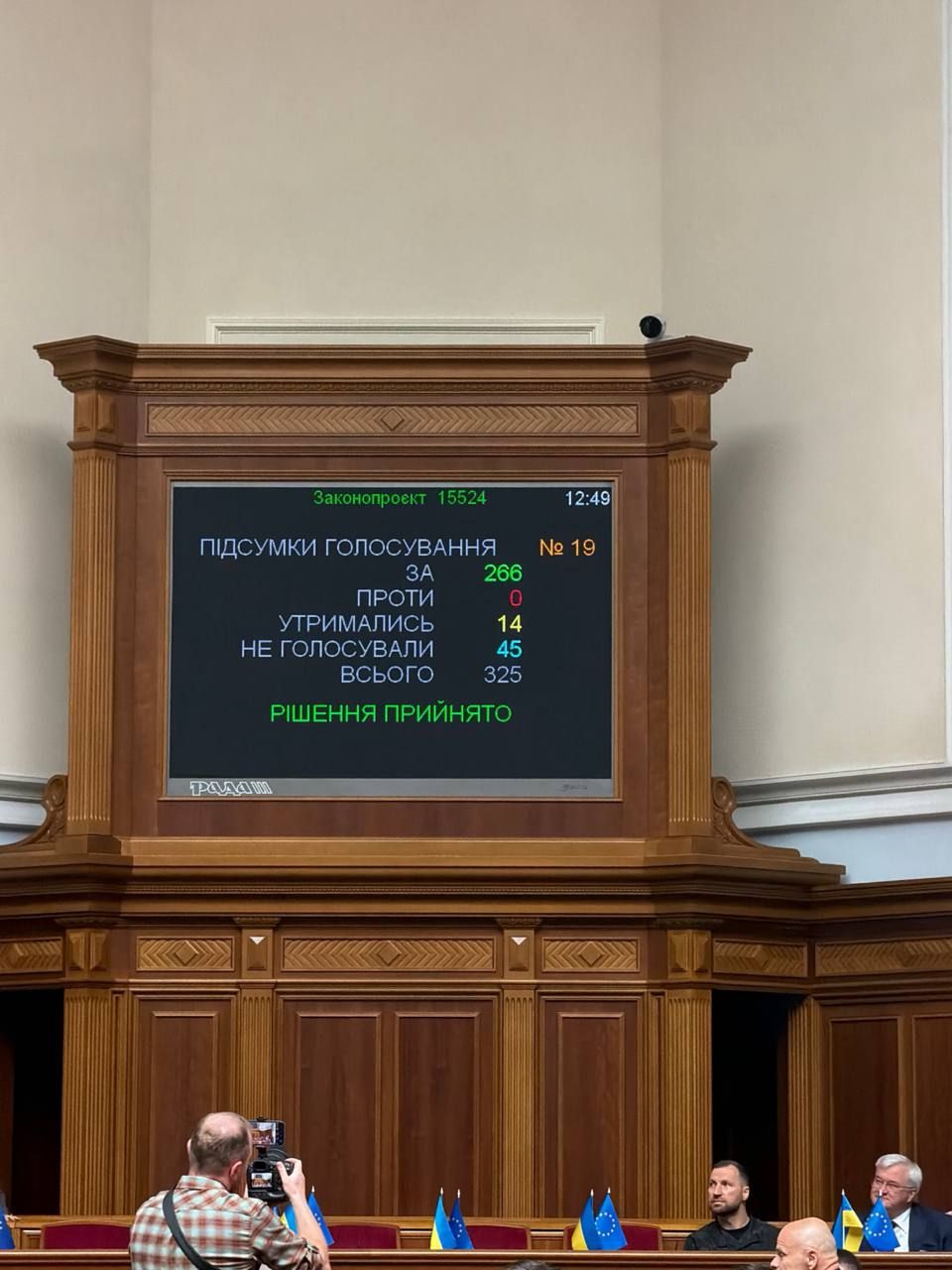 За назначение проголосовали 266 народных депутатов Совет назначил Сибигу главой МИД 1