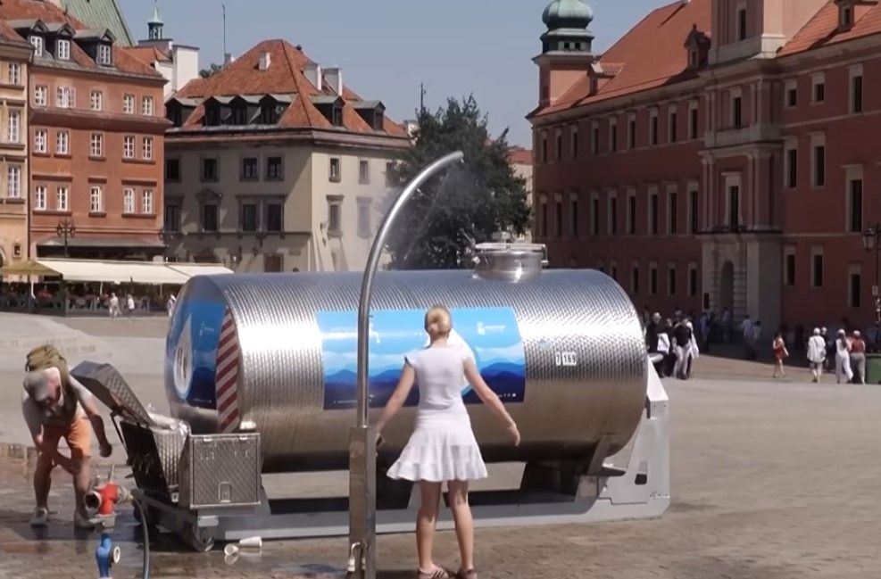 Анмальная жара в Европе.