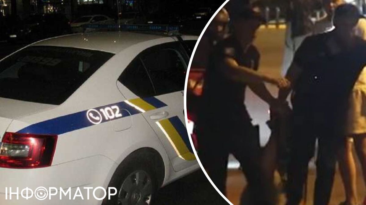 Задержание мужчины полицией