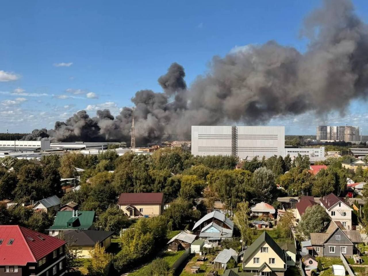 Масштабный пожар в РФ Пожар