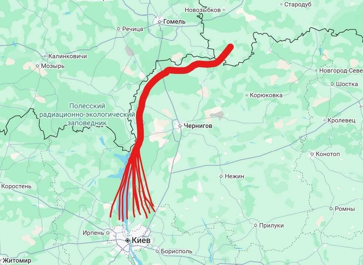 Карта руху Шахедів Карта