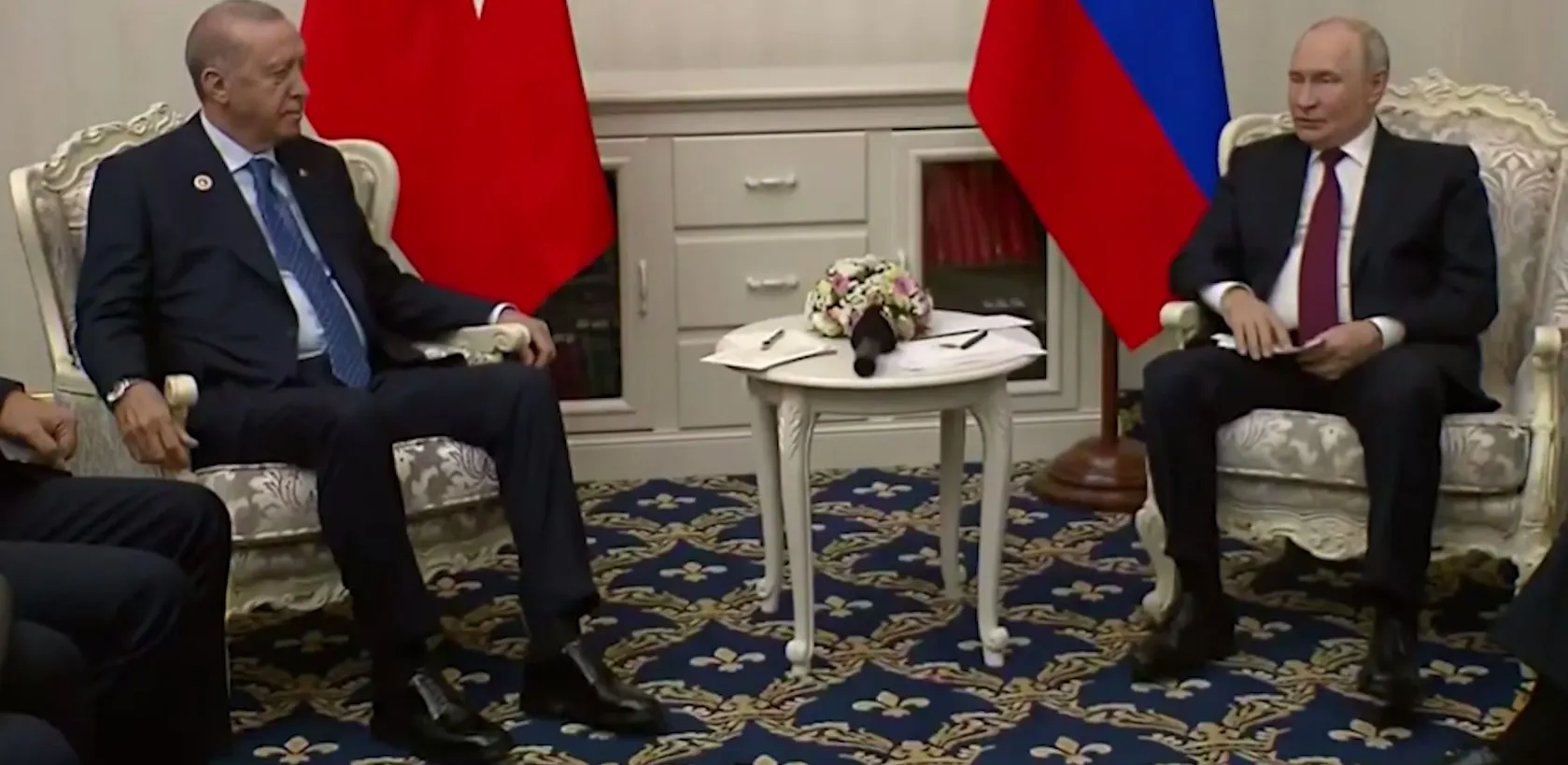 Эрдоган и Путин, скриншот с видео