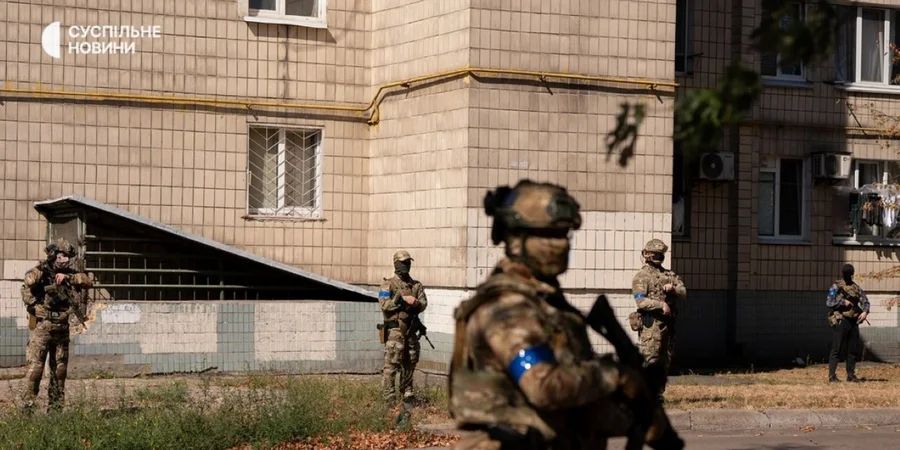 Місце стрілянини в Києві. Фото: Суспільне