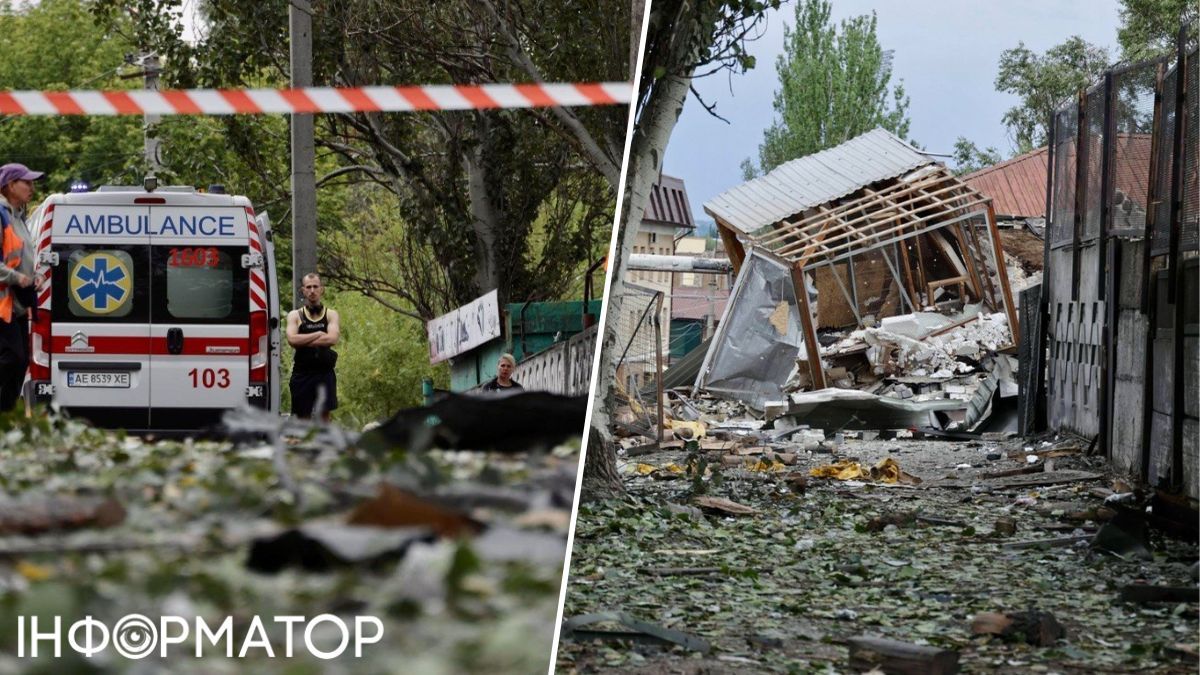 последствия обстрела Днепропетровщины