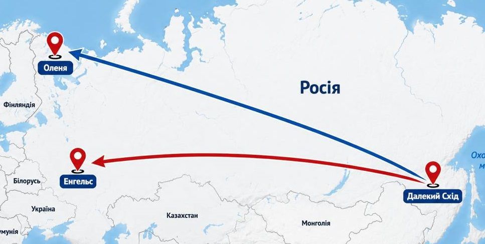 Росія перекидає бомбардувальники ближче до України