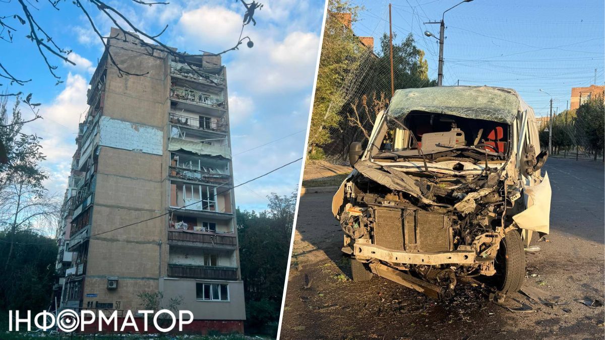 последствия обстрела Краматорска