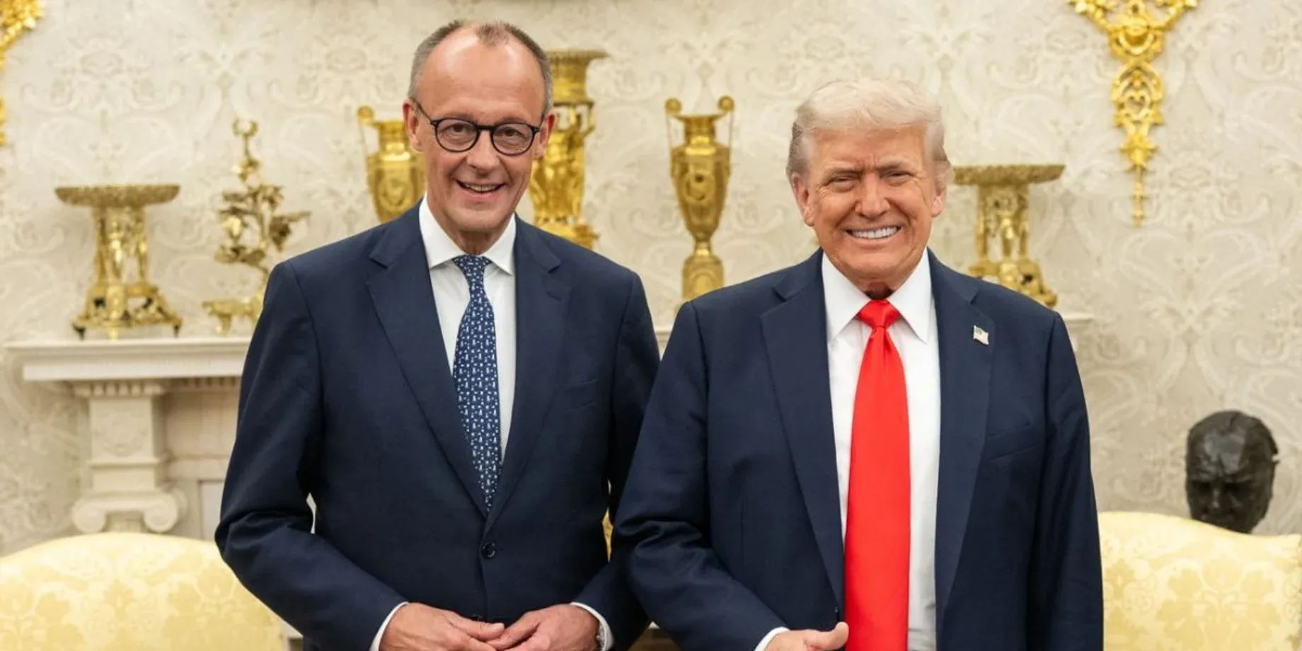 Мерц и Трамп, источник: Белый дом Мерц и Трамп, источник: Белый дом