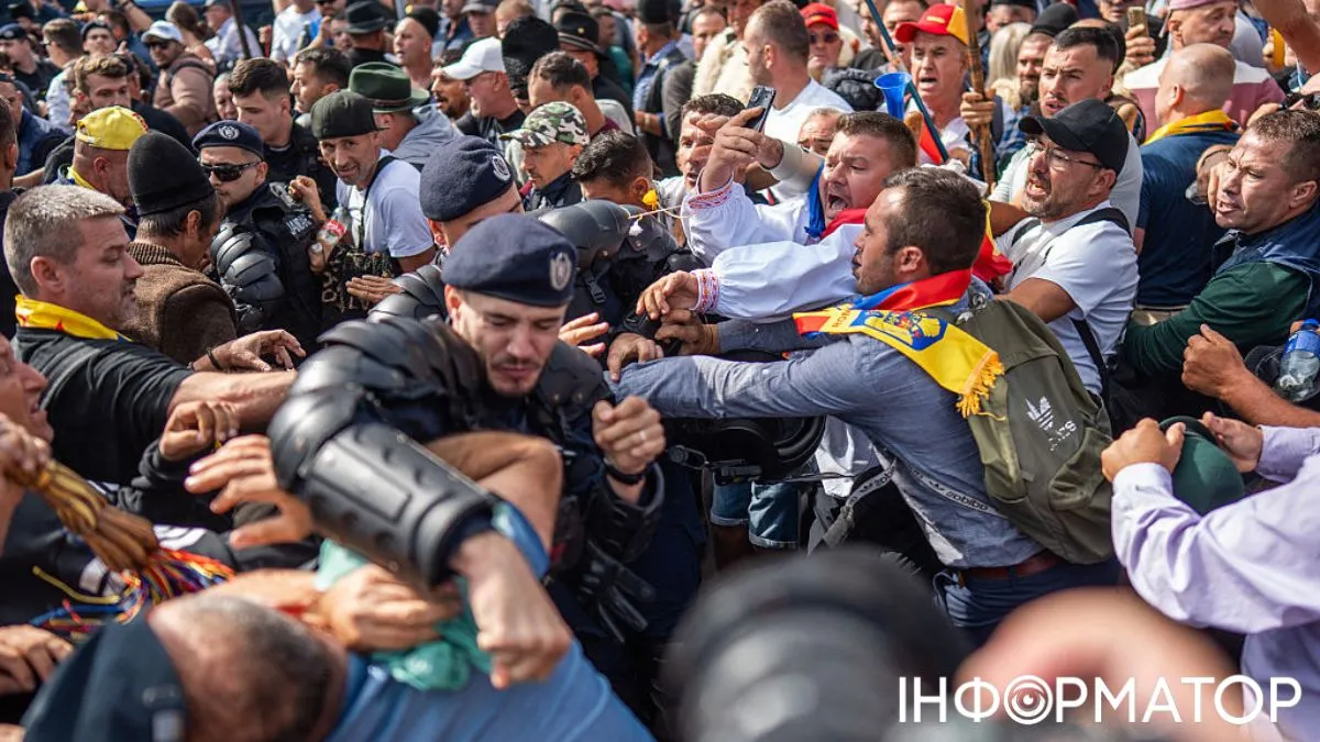 В Бухаресте протесты фермеров переросли в стычки с полицией