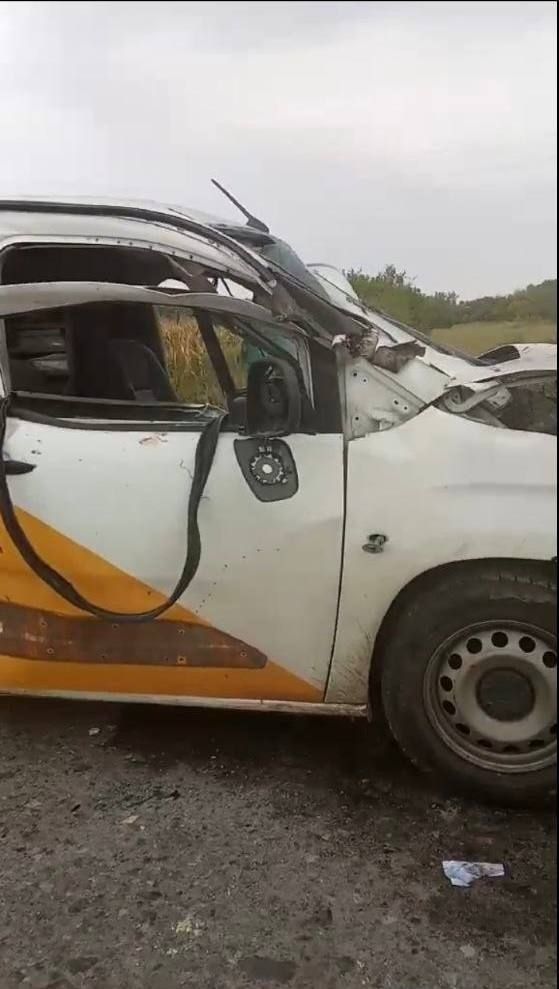 Атака дрона на Укрпошту на Сумщині, фото: Ігор Смілянський