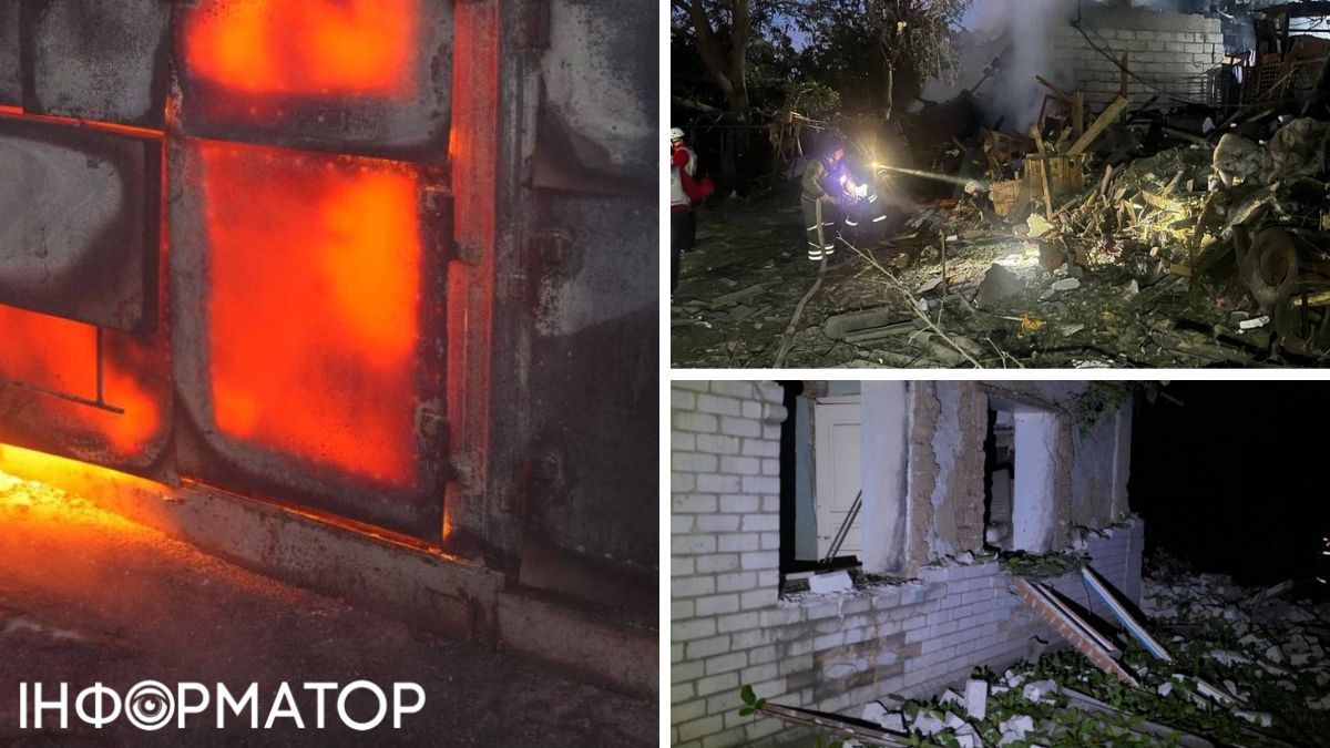 зруйнований будинок Запоріжжя Фото: ОВА, колаж: Інформатор