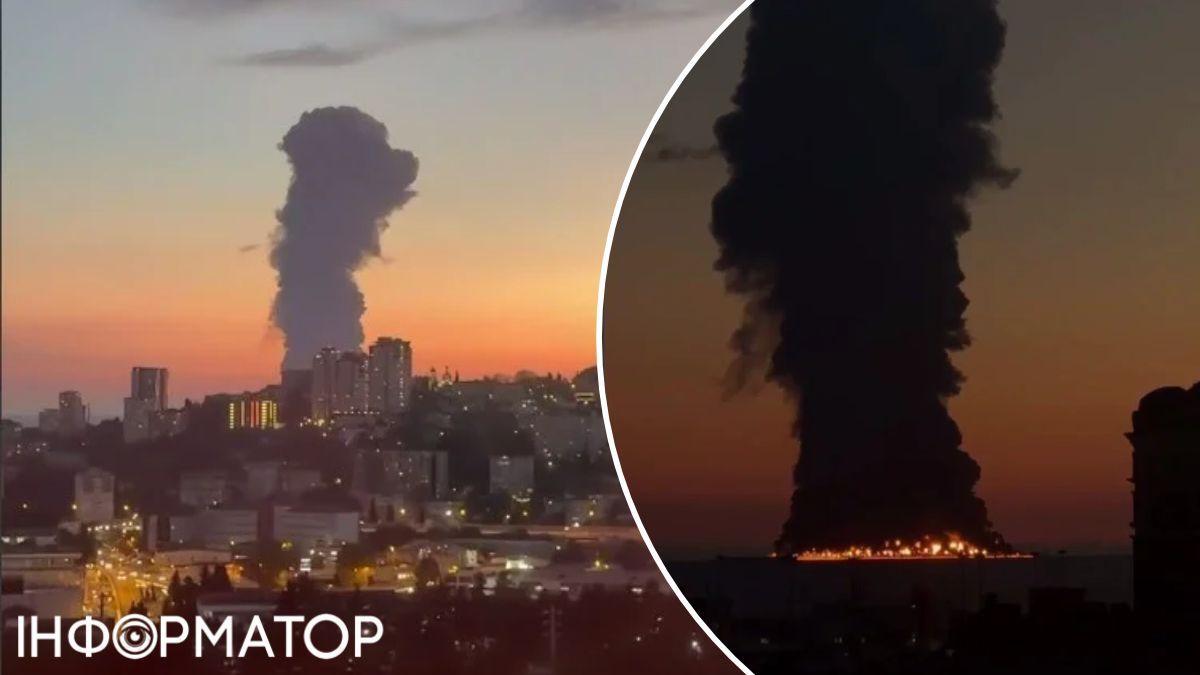 пожар танкер море