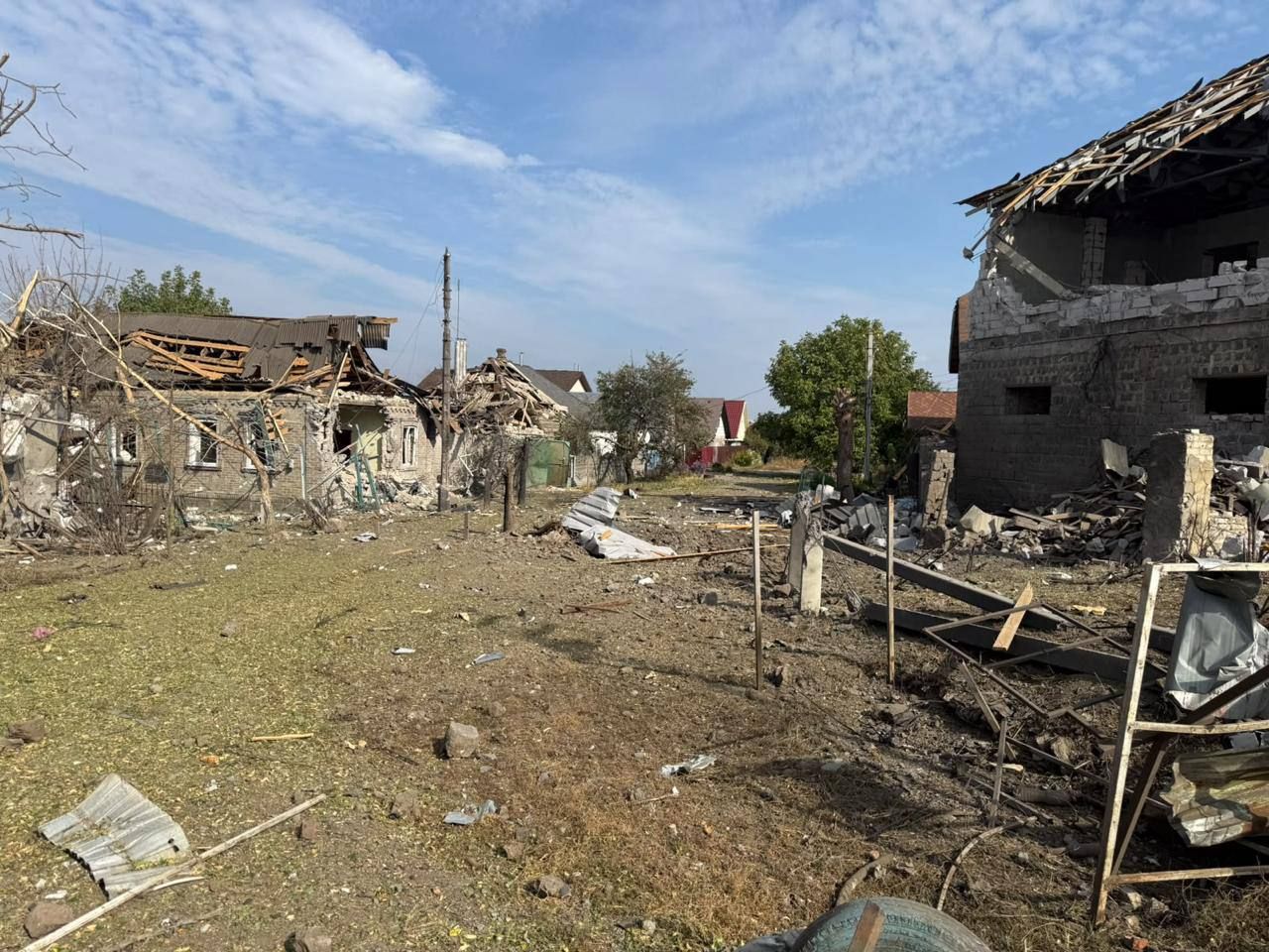 Ворог зруйнував житлові будинки Обстріл