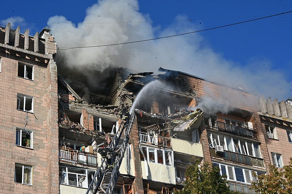 Удар по житловому будинку в Харкові 12 жовтня