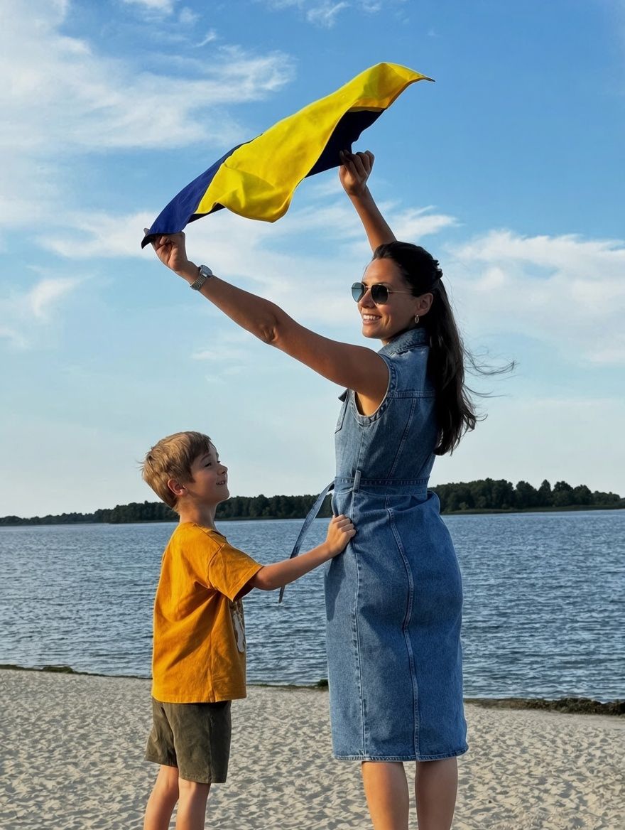Антоніна Хижняк з сином Антоніна Хижняк з сином
