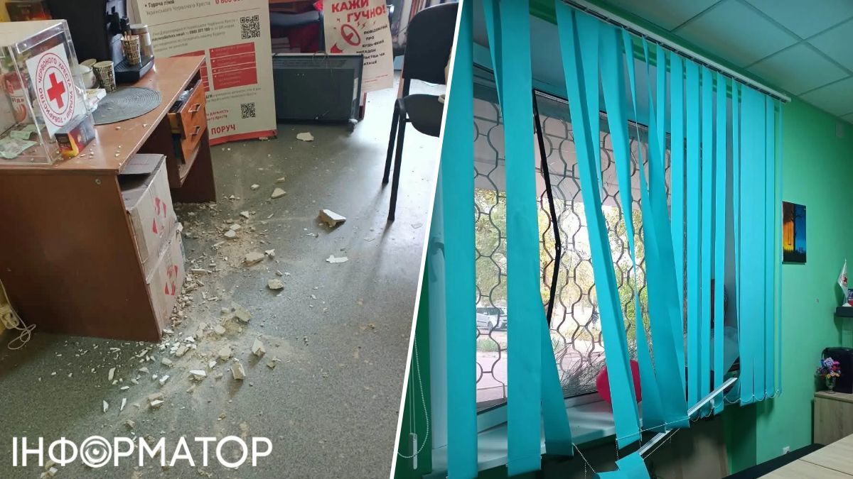 В Херсоне российский авиаудар повредил офис Красного Креста – это уже пятый разрушенный офис в районе