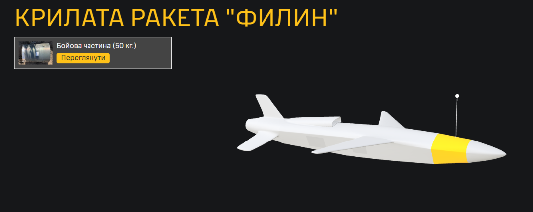 Ракета Филин может нести 50 или 100 кг боевой части. крылатая ракета Филин Россия