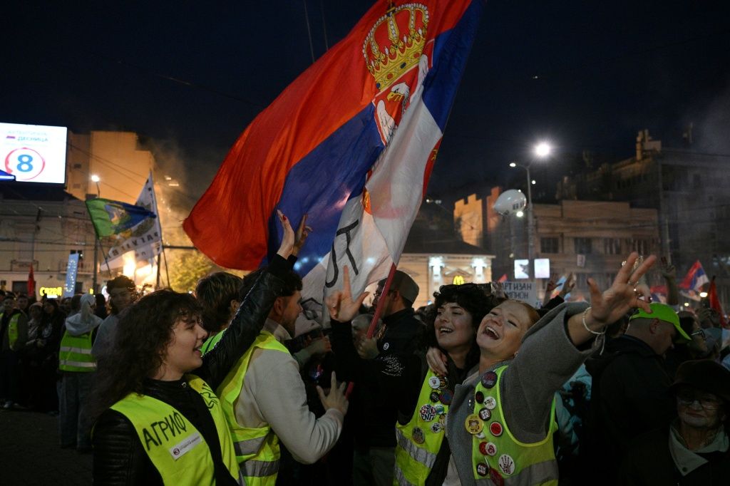 Оппозиционный митинг против партии Александра Вучича Митинг