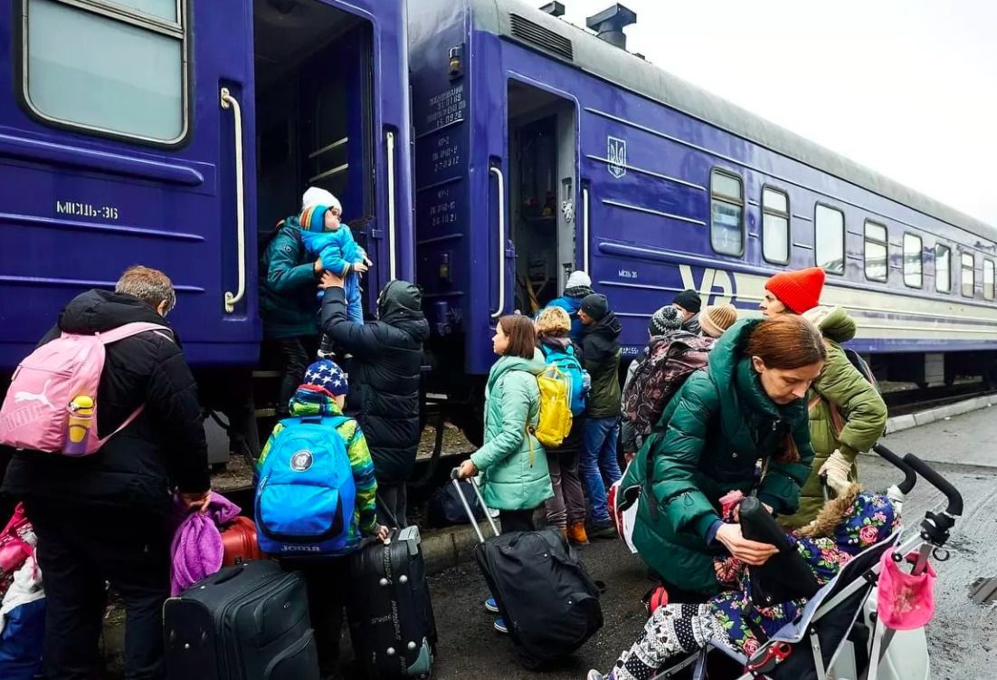 Евакуація, фото: Укрзалізниця