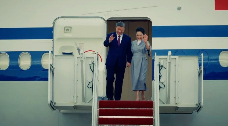 Сі Цзіньпінь під час свого візиту до США, скриншот з відео Сі Цзіньпінь під час свого візиту до США, скриншот з відео