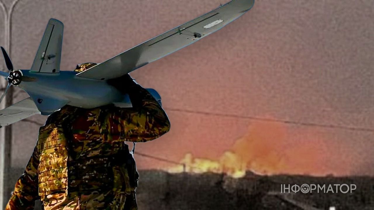 На окупованій Луганщині після атаки дронів палає склад боєприпасів окупантів