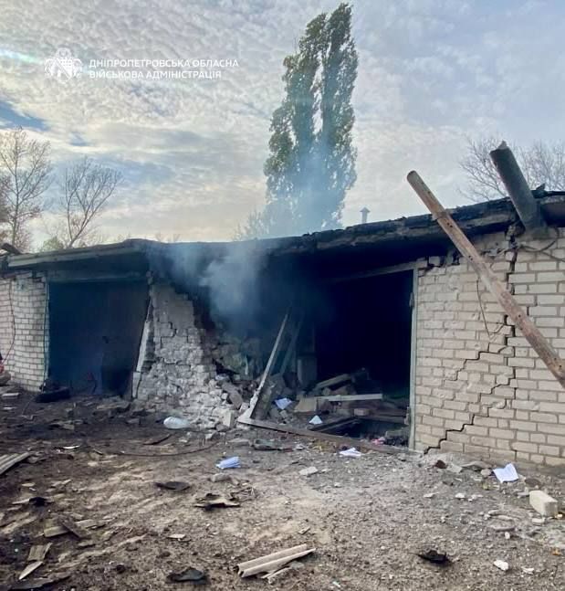Из-за атаки повреждены несколько гаражей Атака